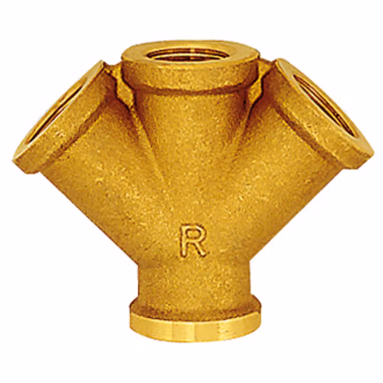 Distributore a 3 vie, G3/8" in ottone RIEGLER