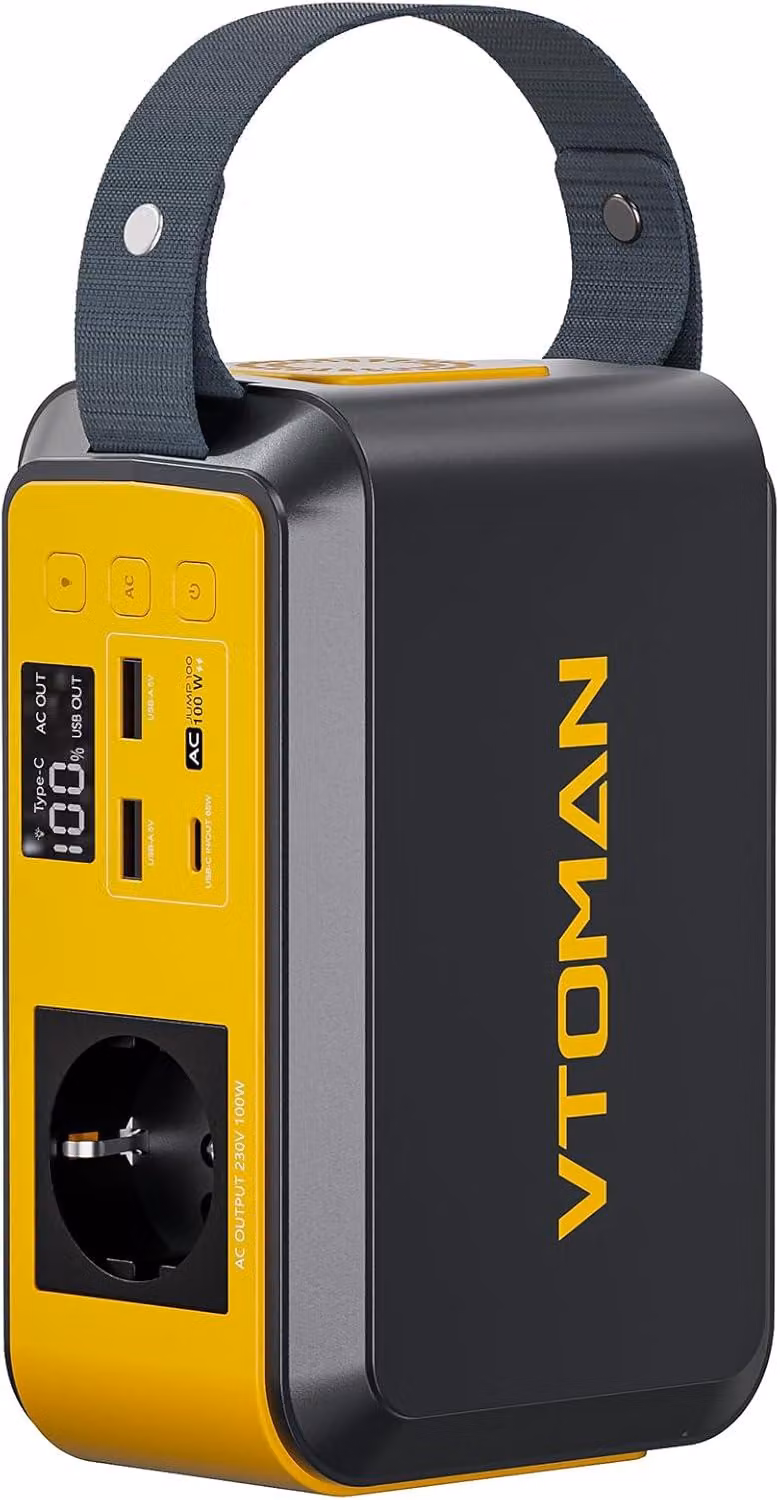 Centralina portatile, generatore solare da 100 W e 88,8 Wh, con batteria LifePO4 e ricarica rapida