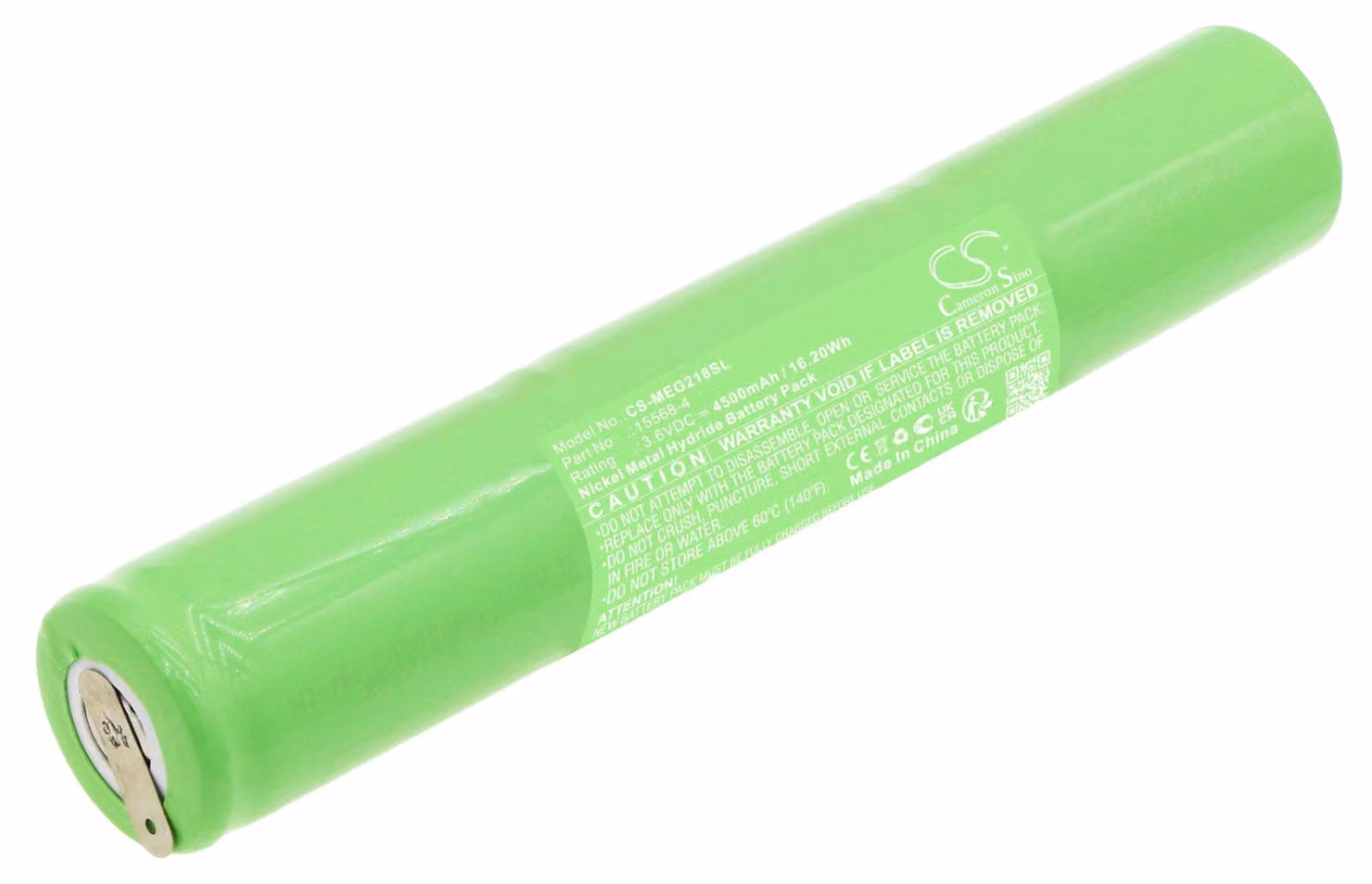 TECHTEK Batteria compatibile con [Megger] 218650 sostituisce 15568-4