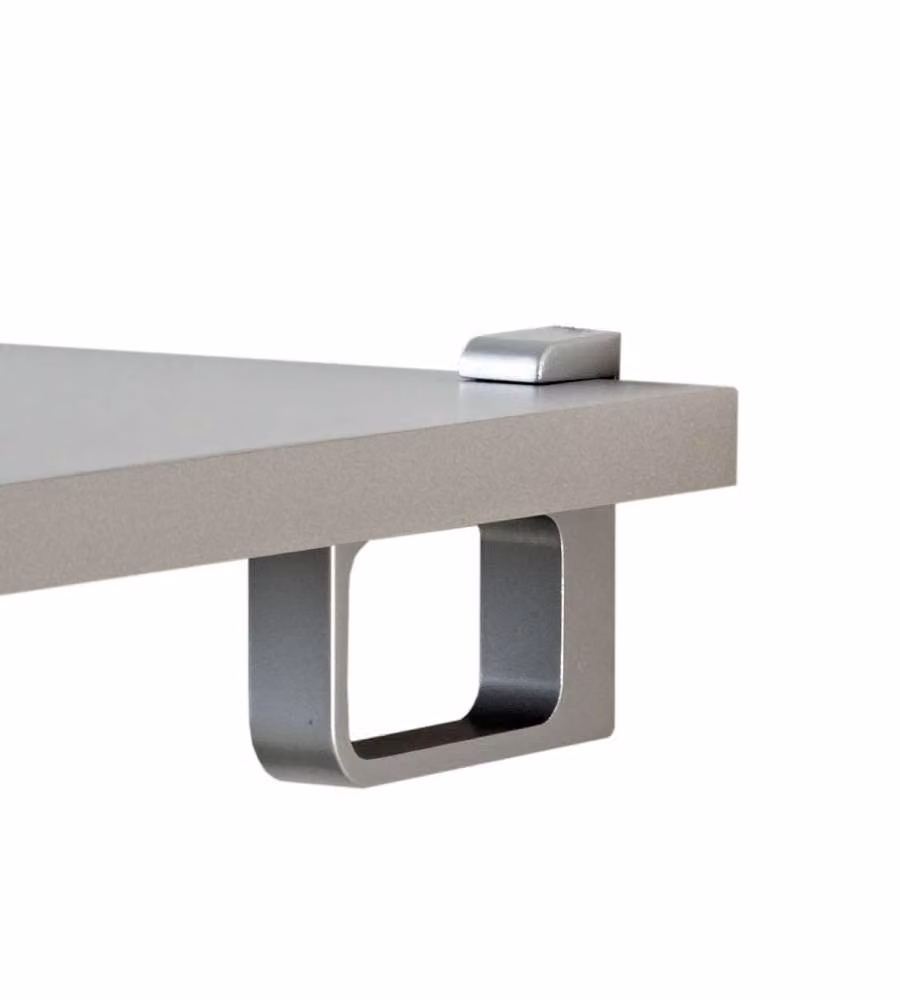 Reggimensole Clapton - Cromato - 10 x 6,2 x 1,8 cm - 2 Pezzi