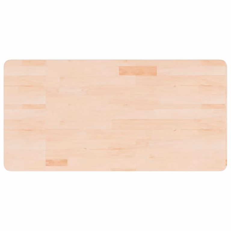 Piano Bagno 100x50x2,5 cm in Legno Massello Non Trattato