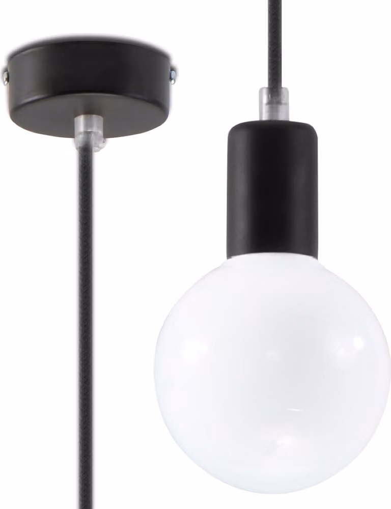 LAMPADA A SOSPENSIONE FERRO E27 Schwarz - Lumilo Design