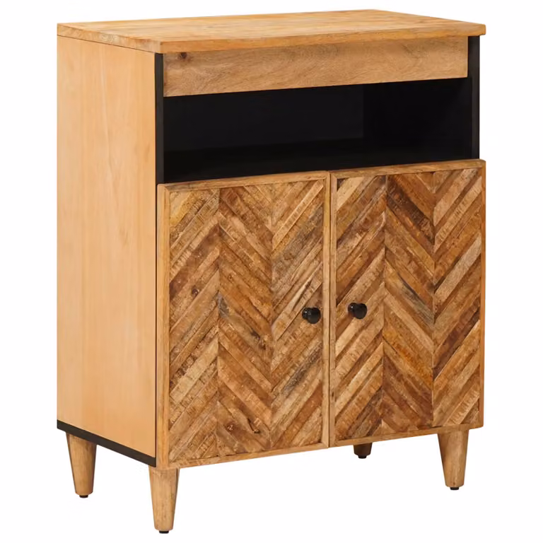 Armadio di stoccaggio moderno vidaXL in legno di mango marrone L: 60 cm, P: 33,5 cm, H: 75 cm