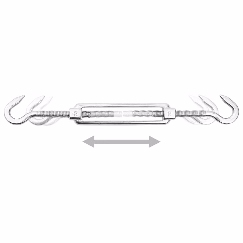 set di accessori per tende da sole in acciaio inox da 8 pezzi