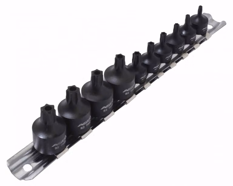 Set bussole con inserti Torx a impatto 1/4'' 3/8'', da T10-T50