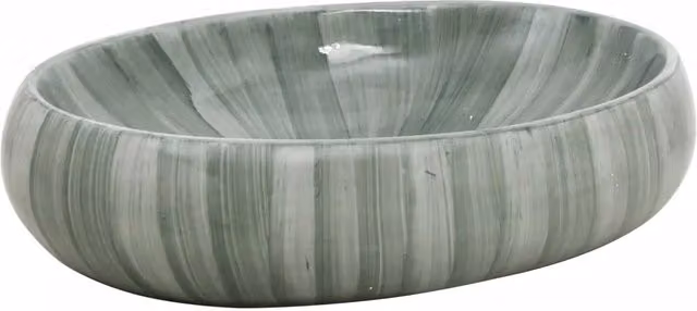 Lavabo da Appoggio-Lavandino Verde Ovale 59x40x15 cm Ceramica