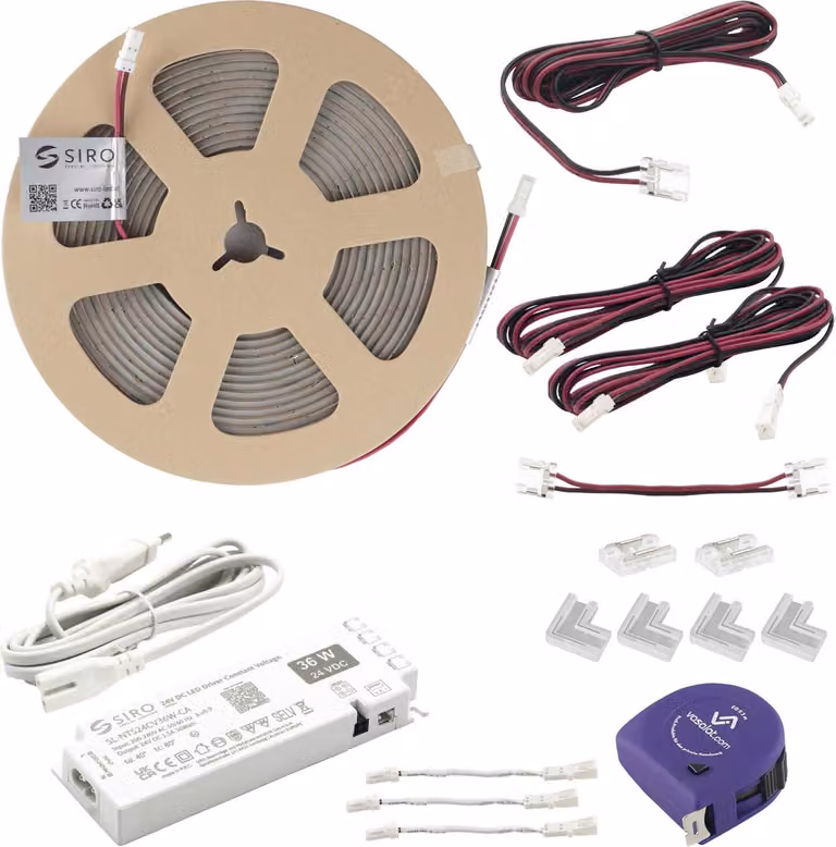 Nastro LED SIRO da 5 m Striscia LED DualColor 6 W/m 3000 K-4000 K, 24 V/CC