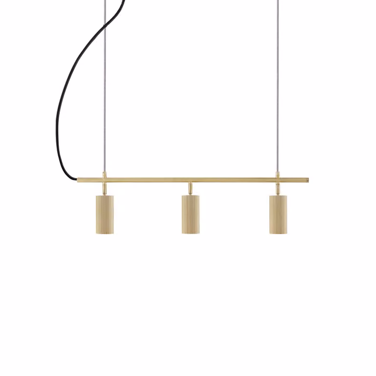 Globen Lighting Lampada a sospensione Hubble 3, dimmerabile, Ottone / Oro, Soggiorno / Sala da pranzo, Metallo, Scandinavo, Lampada a sospensione
