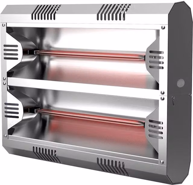 Stufa Elettrica ad Infrarossi da Parete o Soffitto 37,5x49,6x31,3 cm 4000W Moel Hathor 79204