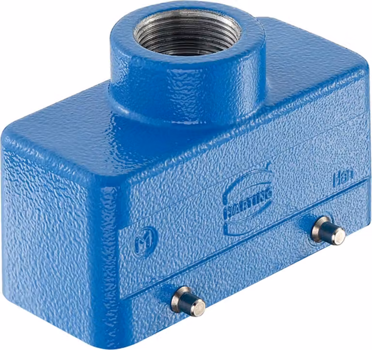 HARTING Han 16B EX Contenitore a manicotto, 1xM25 uscita cavo diritta, per 2 staffe (nella parte inferiore) - 1 pezzo