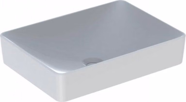 Geberit VariForm Lavabo à poser rectangulaire, 550x400mm, sans trou de robinet, sans trop-plein, 500.779.00.2, 500.779.00.2