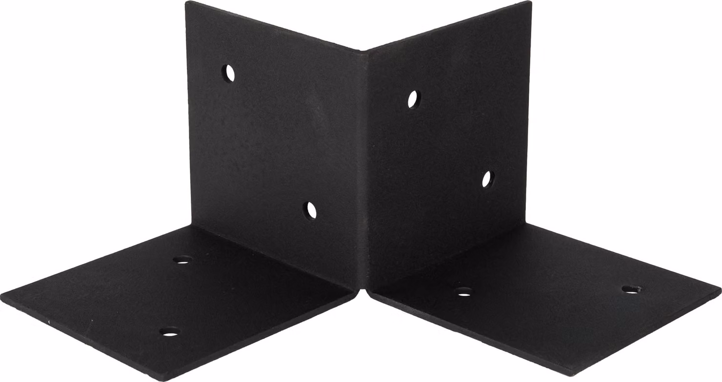 Elemento del pavimento della pergola nero per pali da 12 x 12 cm - al pezzo
