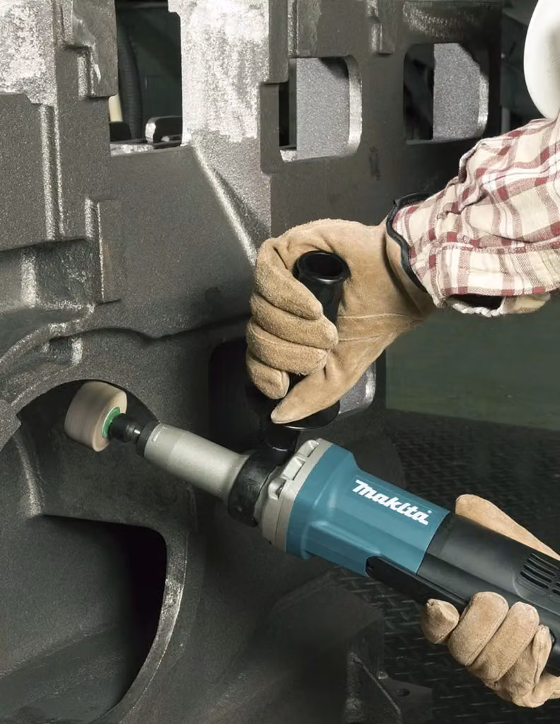 Smerigliatrice Diritta Makita GD0811C da 750 W Blu in Alluminio – 2