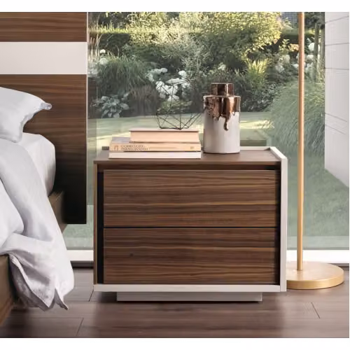 Comodino 2 cassetti apertura push-pull Aliante Le Fablier