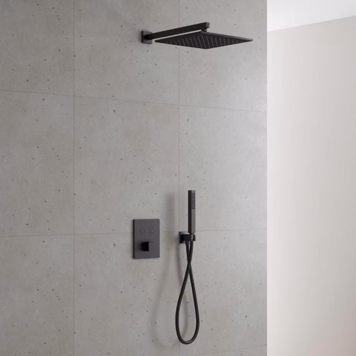 Sistema doccia a incasso Kronenbach Smart Push, per 2 uscite, design squadrato