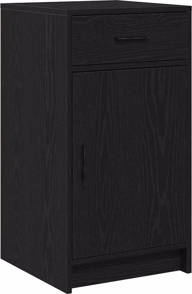 Credenza Rovere Nero 40 x 40.5 x 75 cm Legno multistrato