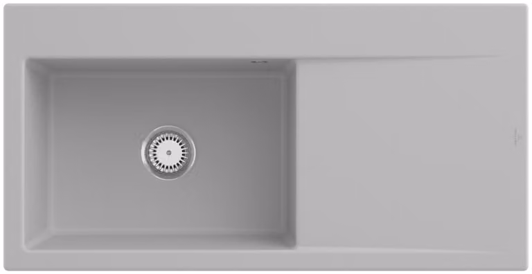 Lavello da cucina rettangolare Villeroy&Boch, lavello da cucina Subway Style 60 Steam CeramicPlus 1000x510mm, larghezza base 60 cm