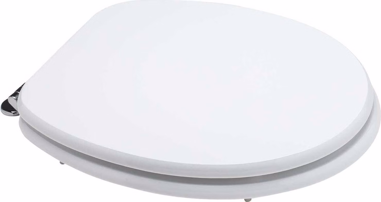 Sedile copri wc universale bianco con antibatterico