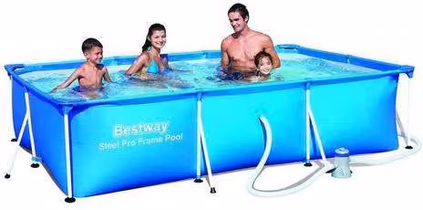 PISCINA RETTANGOLARE RIGIDA ALSERIO BESTWAY 300X201X66H CM. CON POMPA