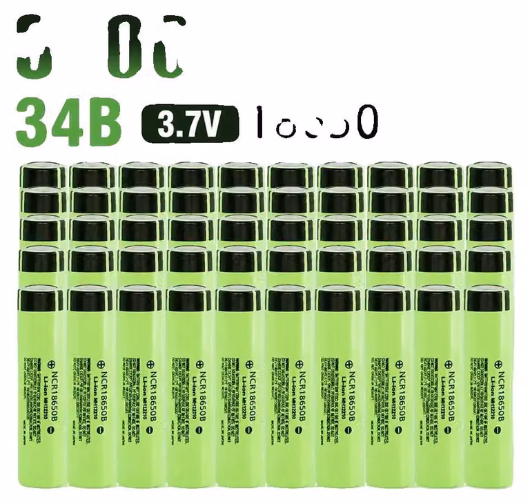 Batteria agli ioni di litio, capacità 3400 mAh, corrente di scarica 20 A, confezione da 34-50 pezzi