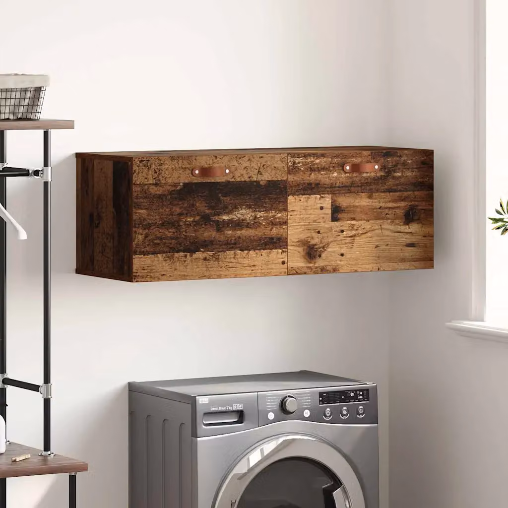 Mobiletto a muro moderno vidaXL in legno marrone opaco L 100 x P 36,5 x H 35 cm
