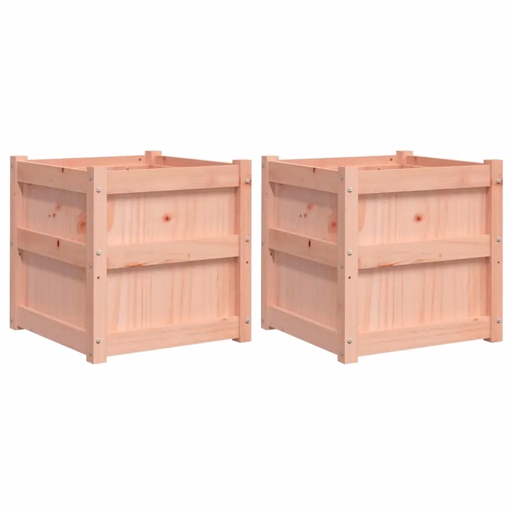 Set di 2 fioriere da giardino vidaXL in legno di Douglas color marrone – 2