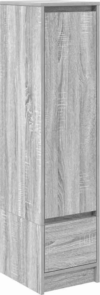 Credenza Grigio Sonoma 29,5x34x119,5 cm in Legno Multistrato