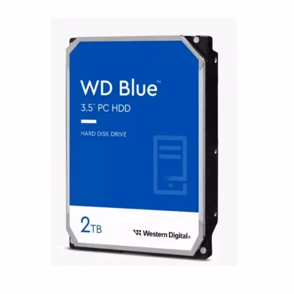 Hard Disk Interno Western Digital Blue SATA da 3.5 pollici 2TB con Cache 64MB WD20EARZ – 2