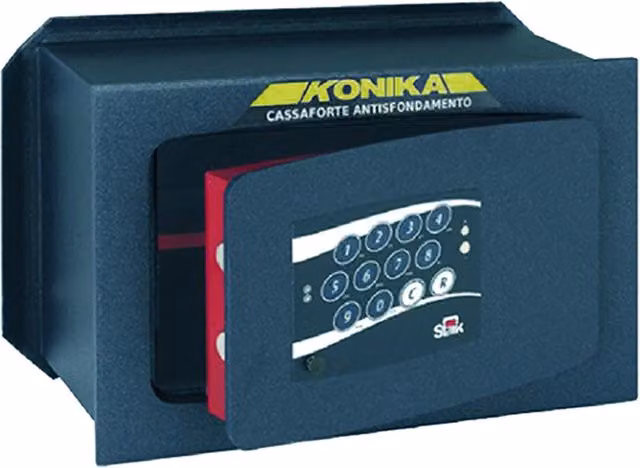 Cassaforte elettronica Stark 1256P in acciaio inossidabile nero L/P/H: 42 x 49 x 28 cm