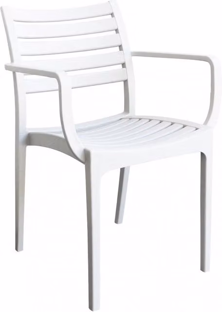 Poltrona Eveline 58,5x55,2x84 cm in Polipropilene Bianco