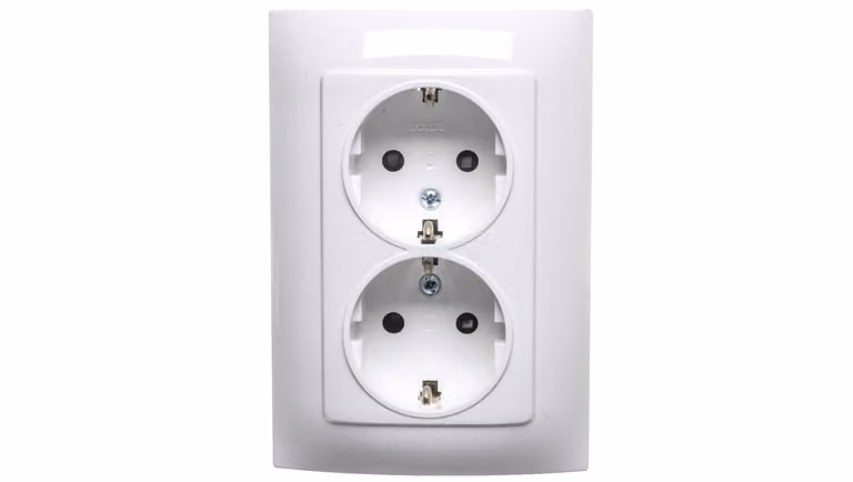 Contatto Simon CGSZ2Z/11, bianco, plastica, IP20, 250 V, 83 mm, 48,5 mm