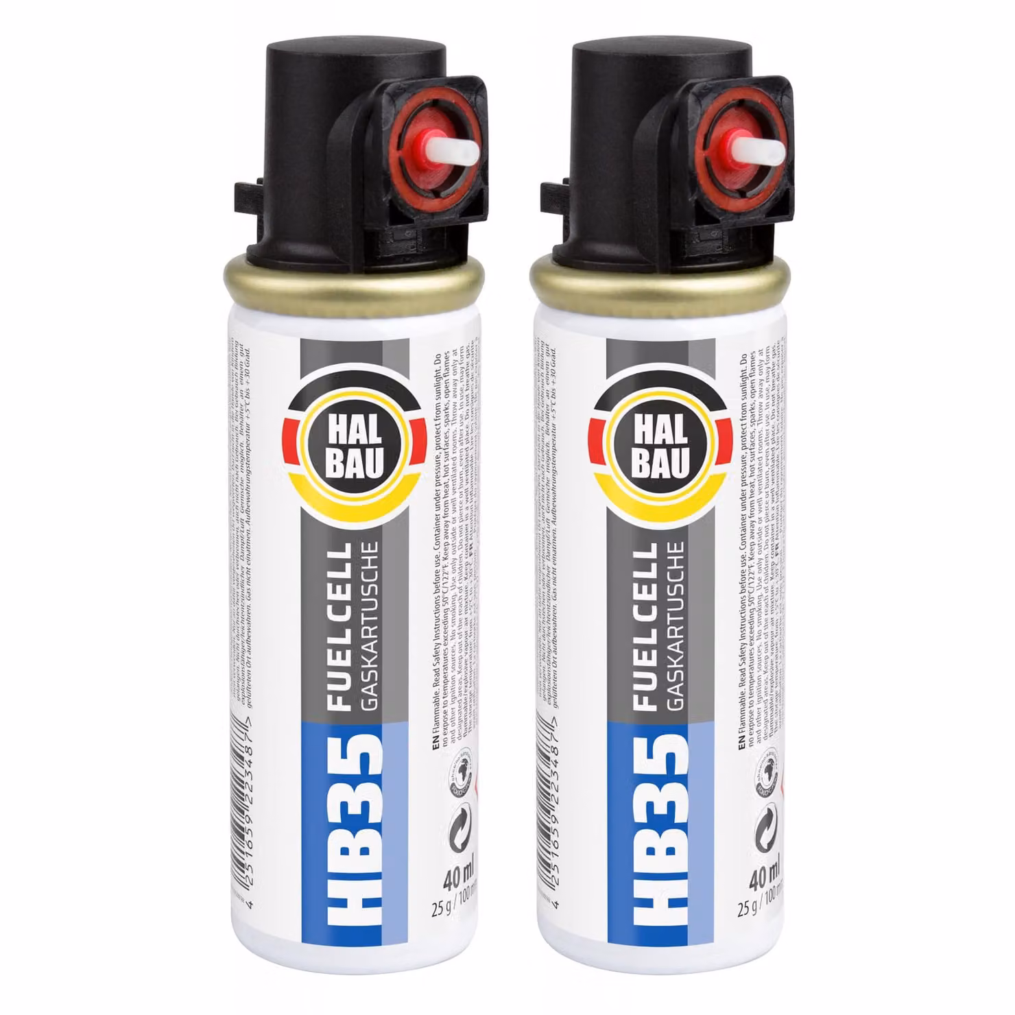 Cartuccia di ricambio HALBAU da 100 mm e 40 ml per Nagler, confezione da 2 cartucce HB35
