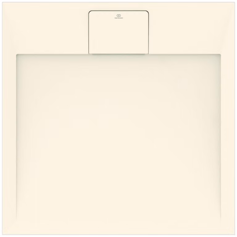 Doccia a filo pavimento Ultra Flat S, serie i.Life, 70x70 cm, resina sintetica, colore sabbia