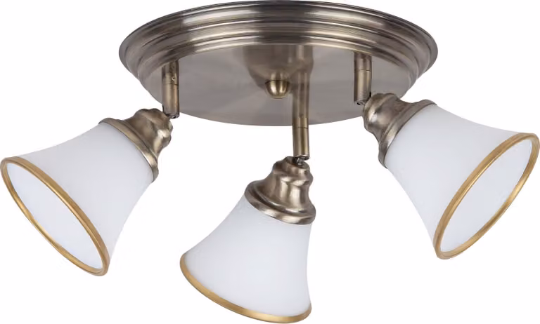 Lampada da soffitto classica E14 R50 3x40W colore marrone 6548 Grando Rabalux