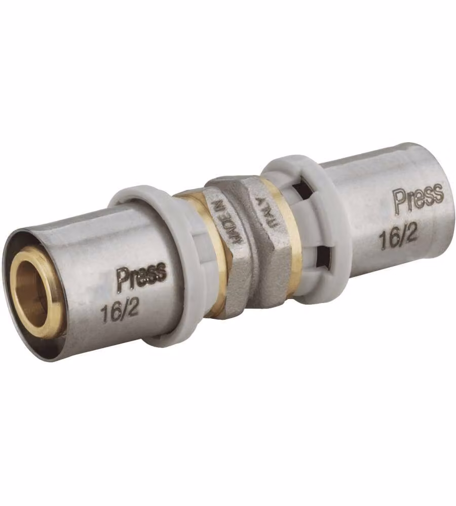 Idrobric - Manicotto a pressare per multistrato diam. 20x20 mm EPDM