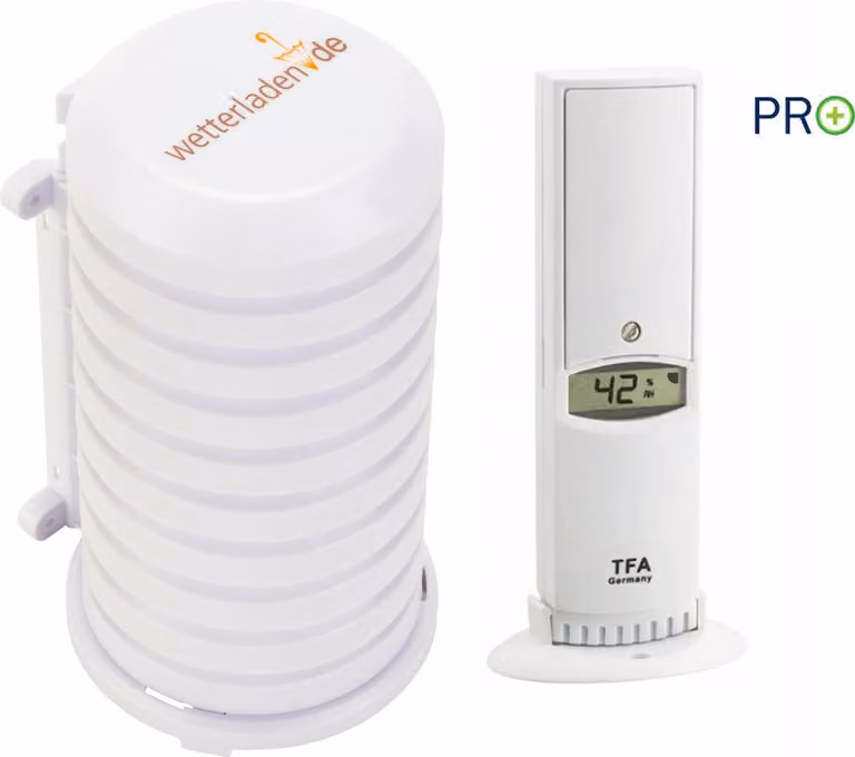 Trasmettitore radio TFA 30.3312.02 con custodia resistente alle intemperie Temperatura Umidità dell'aria 868 MHz