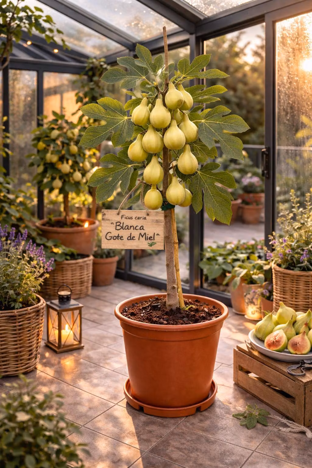 Ficus carica ‘Blanca Gota de Miel’ – 70–100 cm Fico d'India, resistente al freddo e ideale per vasi e giardini
