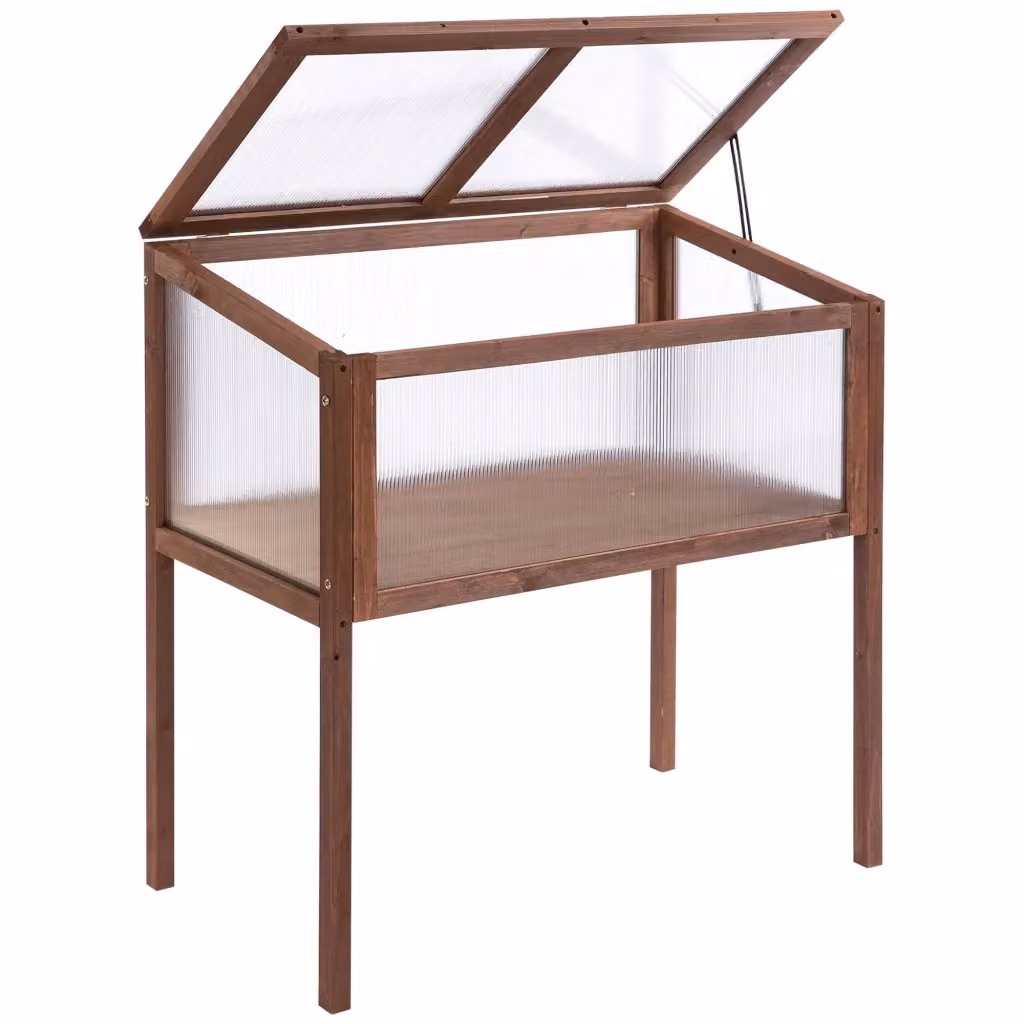 Serra da Giardino Xylo in Legno e Policarbonato Marrone L 90 cm, P 50 cm, H 93 cm – 2