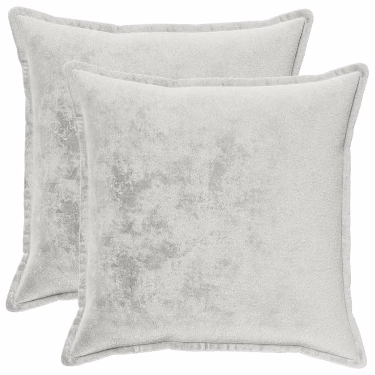 vidaXL Federa 2 pcs HOUTEN Grigio Chiaro 80 x 80 cm Flanella