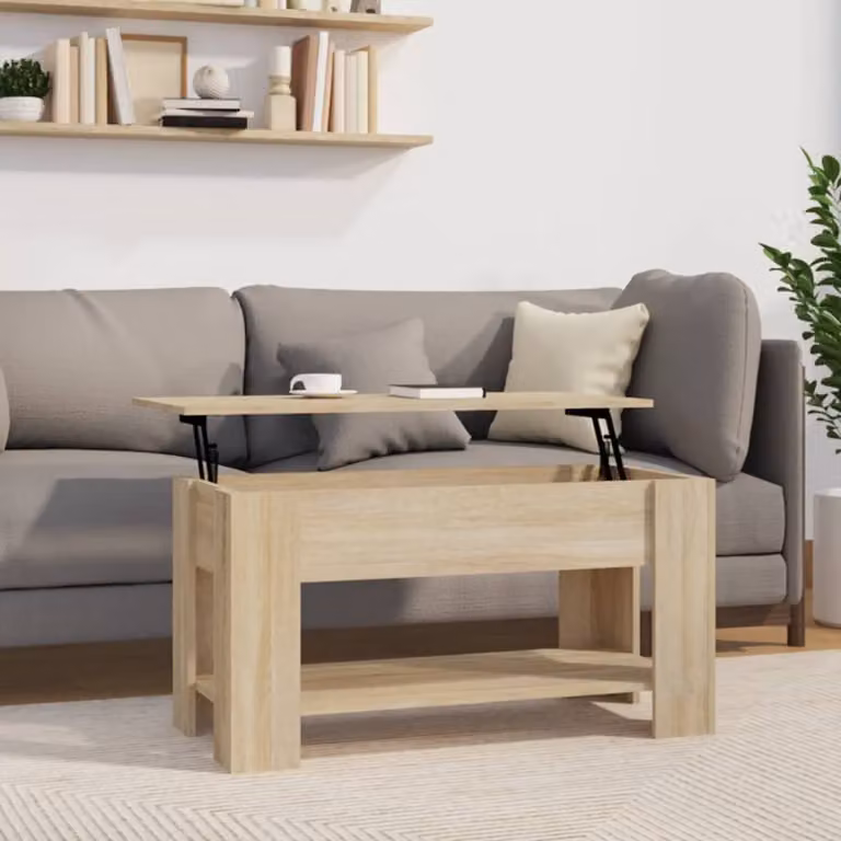 Maison Exclusive - Tavolino Sonoma in rovere 101x49x52 cm Materiale ligneo
