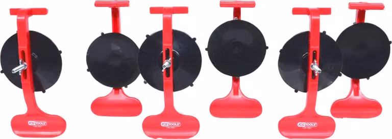 KS TOOLS Zierleisten-Montagesauger-Satz, 6-tlg., Ã 85mm (140.1020)