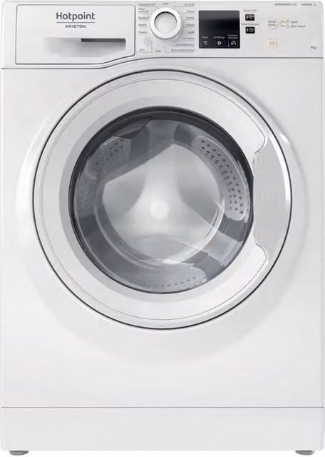Lavatrice a carica frontale Hotpoint NFR79WIT, capacità 9 kg, 1400 rpm, Classe A, colore Bianco, H 85 x L 60 x P 60 cm