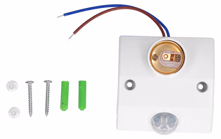 Portalampada a induzione E27, corpo a risparmio energetico, lampada con sensore a infrarossi, 50 W, AC90 V-240 V