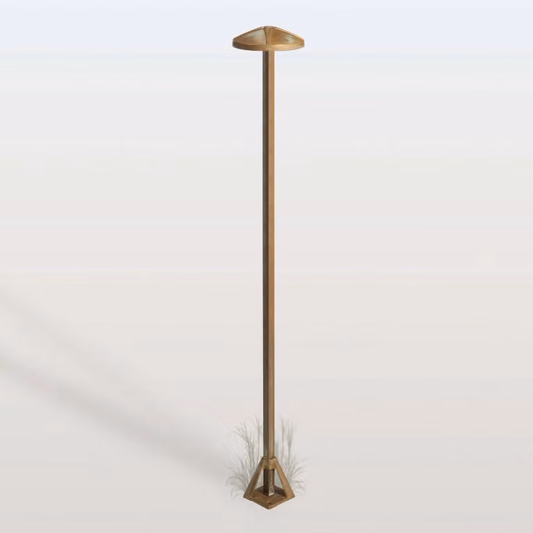 Moretti Luce Lampioncino da giardino Aura Disk, Bronzo / Ottone antico, Ottone, Campagna / Rustiche, Lampada LED da esterni
