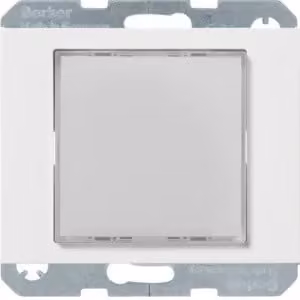 Berker 29527009 Segnalatore luminoso a LED, illuminazione rossa/verde, bianco polare, lucido Berker K.1