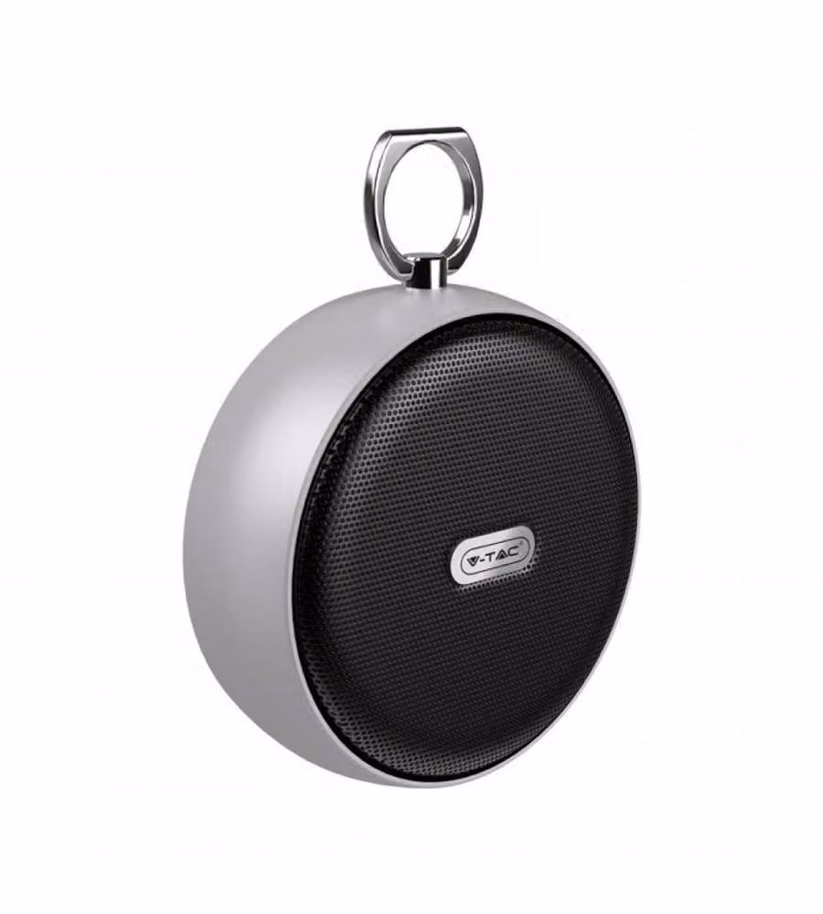 Speaker Bluetooth Portatile 4W con Microfono e Slot per Scheda TF Batteria da 800mAh Colore Grigio