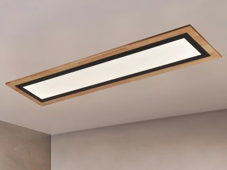 Lampada a soffitto a LED con telecomando, 55W - J1353/BW