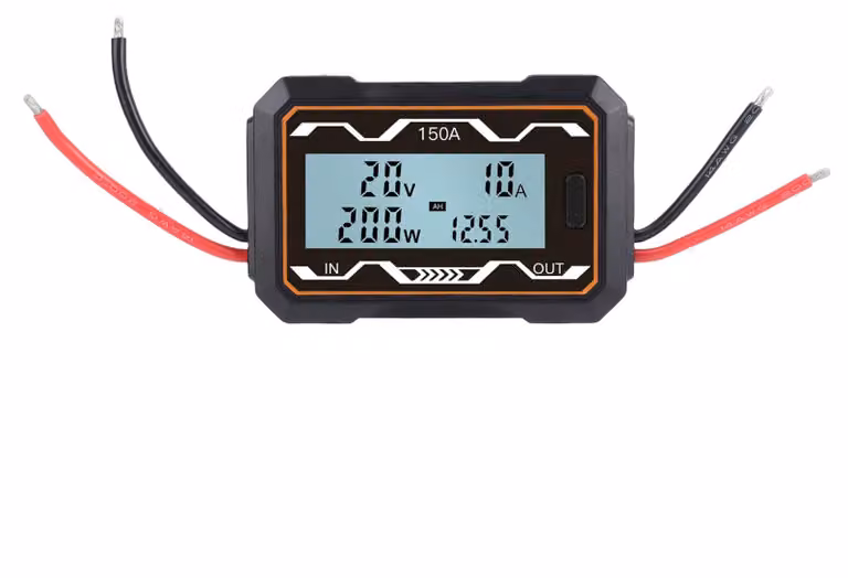 Tester di consumo batteria, analizzatore di potenza, wattmetro con rilevamento di tensione, corrente e scarica