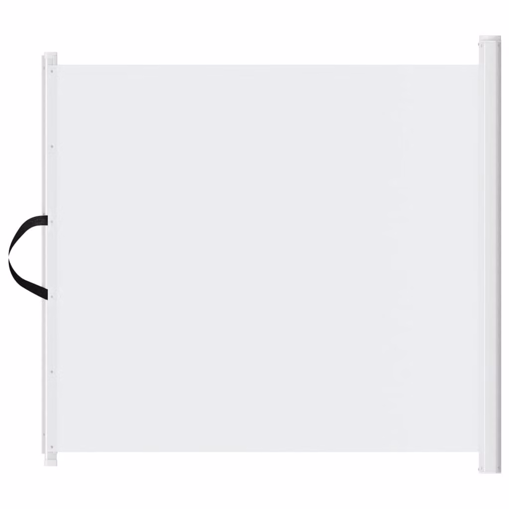 Cancelletto Retrattile per Animali Domestici Bianco 82,5x125 cm