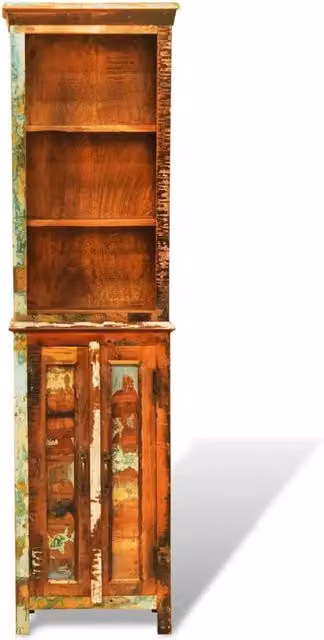 Libreria in Legno Massello di Recupero Vintage 241433
